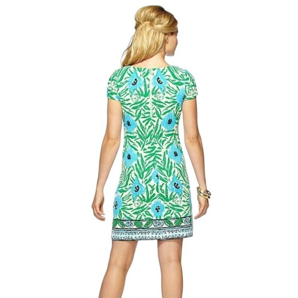 LILLY PULITZER $198 Layton Shift Dress in Sea Oat Ikatty Print Size XS - Picture 3 of 8